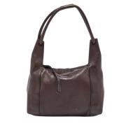 Pre-owned Leather gucci-bags Gucci Vintage , Brown , Dames