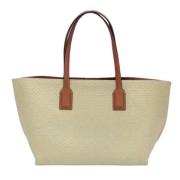 Pre-owned Leather totes Loewe Pre-owned , Beige , Dames