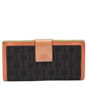 Pre-owned Canvas wallets Carolina Herrera Pre-owned , Multicolor , Dam...