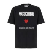 T-Shirts Moschino , Black , Heren