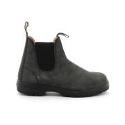 Rustieke zwarte Chelsea-laarzen Blundstone , Black , Dames