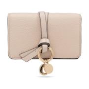 Alfabet leren kaarthouder Chloé , Beige , Dames