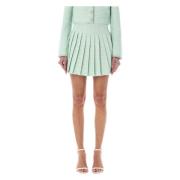 Geplooide Mini Rok Self Portrait , Green , Dames