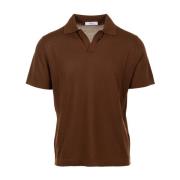 Bruine Polo T-shirt Collectie Cruna , Brown , Heren