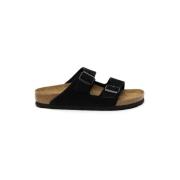 Arizona Zwarte Sandalen Birkenstock , Black , Heren