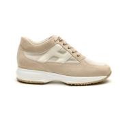 Stijlvolle Beige Sneakers voor Vrouwen Hogan , Beige , Dames