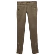 Pre-owned Cotton jeans Gucci Vintage , Green , Dames