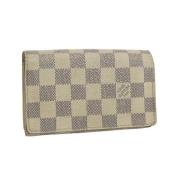 Pre-owned Canvas wallets Louis Vuitton Vintage , Beige , Dames