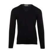 Blauwe Sweater Paricollo Rasato Daniele Fiesoli , Blue , Heren