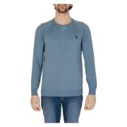 Round-neck Knitwear U.s. Polo Assn. , Blue , Heren