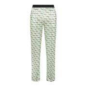 Wide Trousers Seventy , Green , Dames