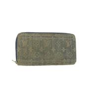 Pre-owned Denim wallets Louis Vuitton Vintage , Green , Dames