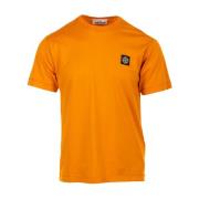 Oranje T-shirt en Polo Stone Island , Orange , Heren