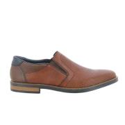 Herenschoenen Cognac Leer Rieker , Brown , Heren