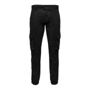 Slim-fit Trousers Only & Sons , Black , Heren