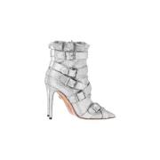 Pre-owned Canvas boots Aquazzura Pre-owned , Gray , Dames