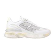 Witte leren sneakers Premiata , White , Dames