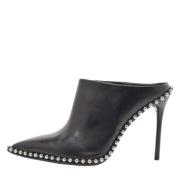 Pre-owned Leather mules Alexander Wang Pre-owned , Black , Dames