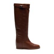 High Boots Via Roma 15 , Brown , Dames