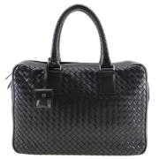 Pre-owned Leather travel-bags Bottega Veneta Vintage , Black , Dames