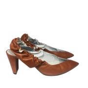 Pre-owned Leather heels Celine Vintage , Brown , Dames