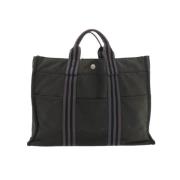 Pre-owned Cotton totes Hermès Vintage , Gray , Dames