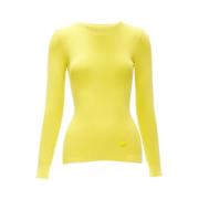 Pre-owned Fabric tops Louis Vuitton Vintage , Yellow , Dames