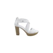 High Heel Sandals Nerogiardini , White , Dames