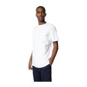 T-Shirt- CC Clean Formal Stretch S/S Clean Cut , White , Heren