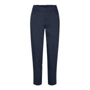 Relaxte Navy Broek met Elastische Taille LauRie , Blue , Dames