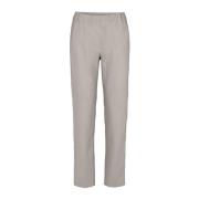 Klassieke Elastische Taille Broek Grijs Zand LauRie , Gray , Dames