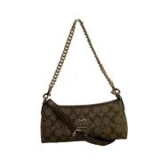 Pre-owned Leather shoulder-bags Coach Pre-owned , Green , Dames