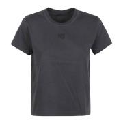 Essential Puff Logo T-Shirt T by Alexander Wang , Black , Dames