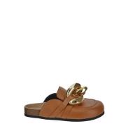 Leren Chain Loafer Schoenen JW Anderson , Brown , Dames