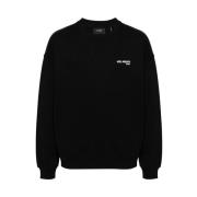 Zwarte Katoenen Sweatshirt met Logo Print Axel Arigato , Black , Heren