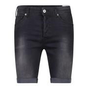 Denim Shorts Replay , Black , Heren