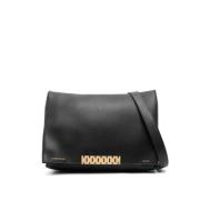 Grote Leren Chain Pouch Schoudertas Victoria Beckham , Black , Dames