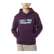 Logo Uprisal Hoody voor Mannen Patagonia , Purple , Heren