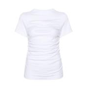 Wit Organisch Katoenen Crew Neck T-Shirt Axel Arigato , White , Dames