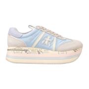 Beige Leren Sneakers Premiata , Multicolor , Dames