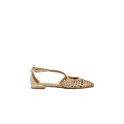 Gevlochten Ballerina's Vrouwen Leskovic Gioseppo , Beige , Dames