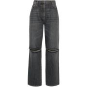 Straight Jeans JW Anderson , Gray , Dames