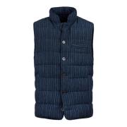 Gewatteerd Puffer Vest Stenströms , Blue , Heren