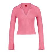 V-neck Knitwear Hugo Boss , Pink , Dames
