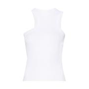 Geborduurd Monogram Racerback Tank Axel Arigato , White , Dames