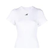 Script A Biologisch Katoenen T-shirt Axel Arigato , White , Dames