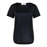 Satin Emira Shirt Juvia , Black , Dames