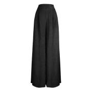 Wide Trousers BomBoogie , Black , Dames