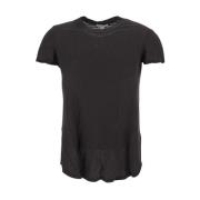Klassiek Katoenen T-shirt James Perse , Black , Dames