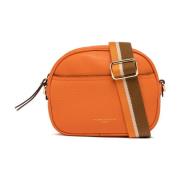 Ronde Schoudertas Oranje Rits Gianni Chiarini , Brown , Dames